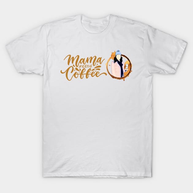 Mama Needs Coffee - Gilmore T-Shirt by Fenay-Designs